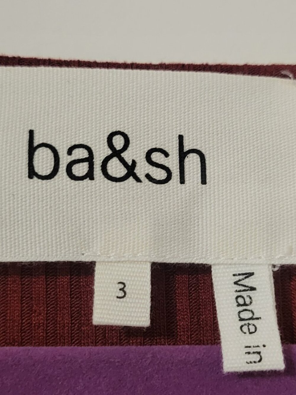 Ba&sh Barth Square-Neck Long-Sleeve Top, Size 3 (US 8-10/Large) - Picture 3 of 7